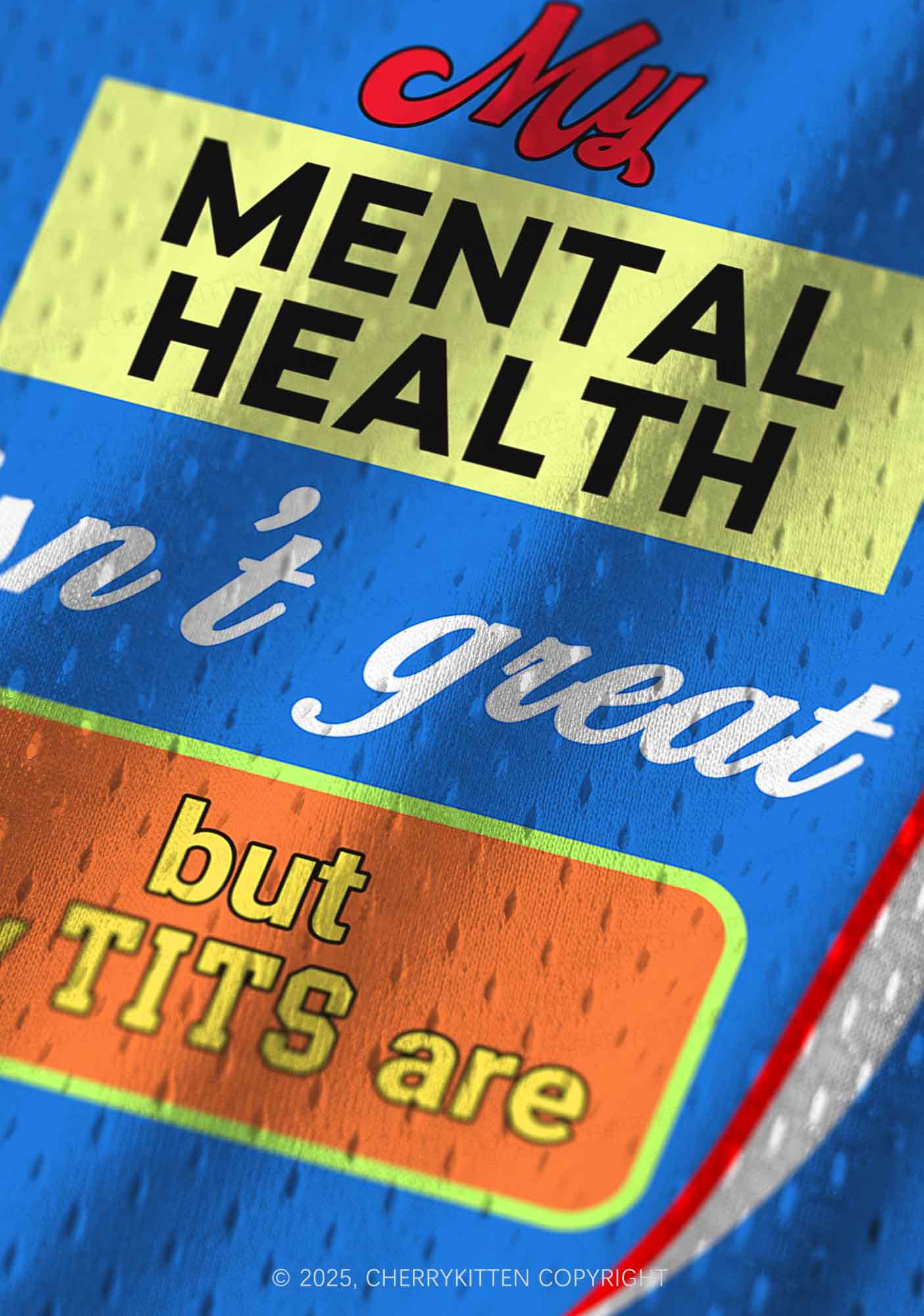 Custom My Mental Health Isnt Great Y2K Sport Jersey Tank Cherrykitten