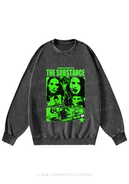 Halloween The Horror Movie Y2K Washed Sweatshirts Cherrykitten
