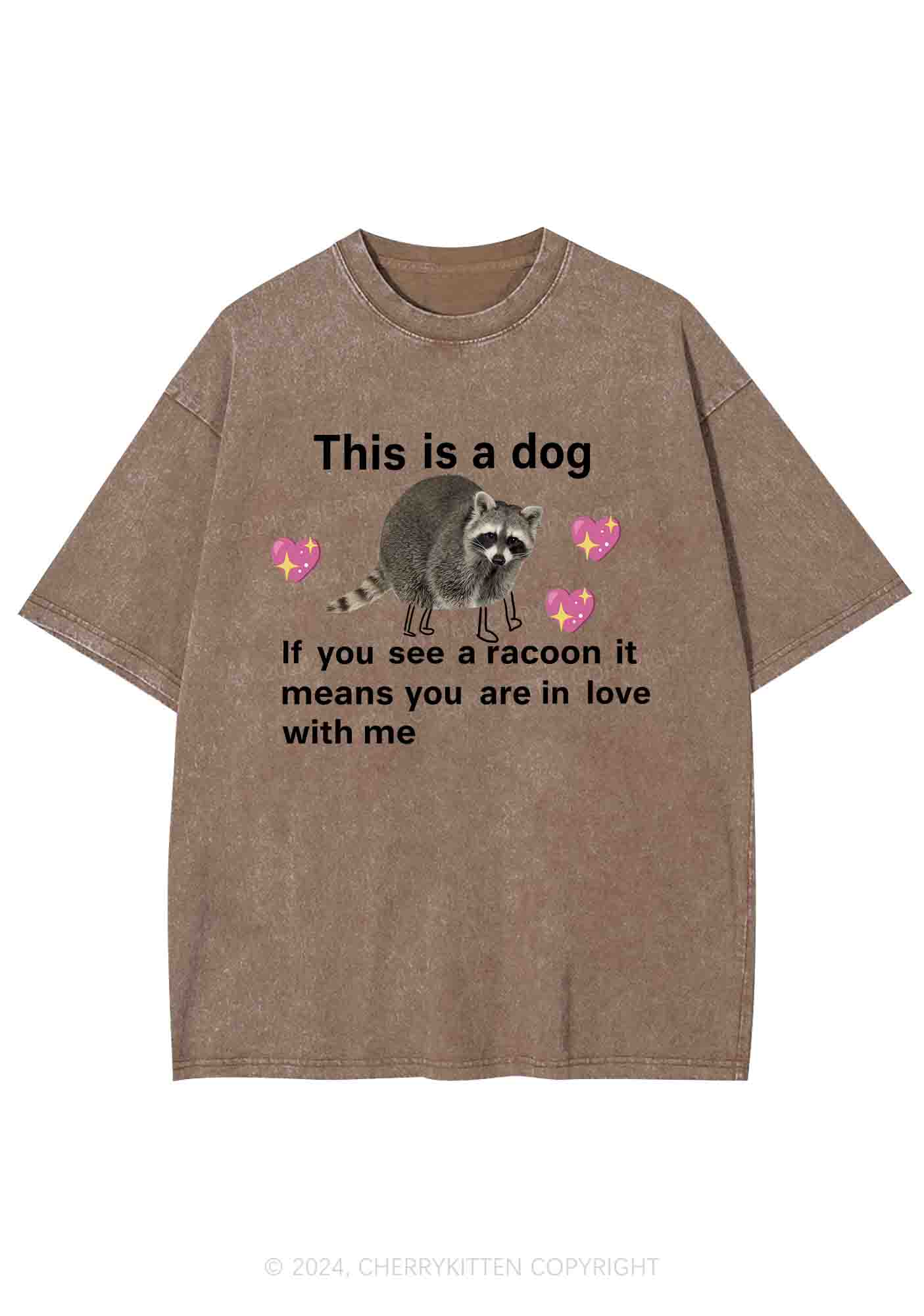 You Are In Love With Me Y2K Washed Tee Cherrykitten