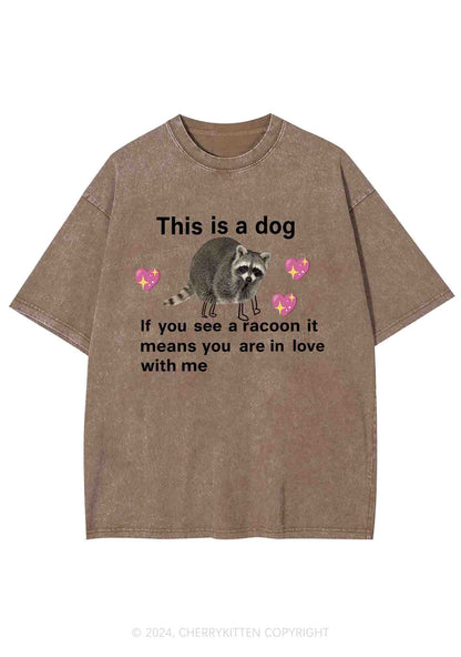 You Are In Love With Me Y2K Washed Tee Cherrykitten