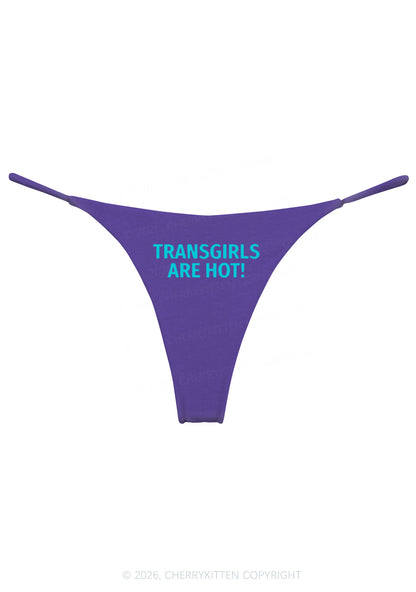 Transgirls Are Hot Pride Y2K Bikini String Thong Cherrykitten