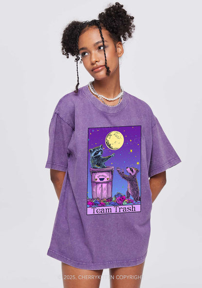 Team Trash Y2K Washed Tee Cherrykitten