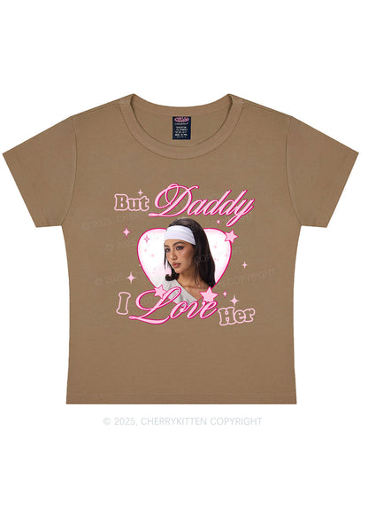 Custom But Daddy I Love Y2K Baby Tee Cherrykitten