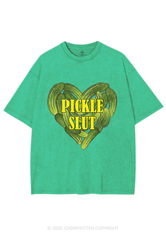 Pickle Slxt Valentine's Day Y2K Shirts Washed Tee Cherrykitten