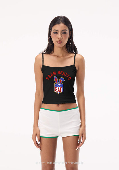 Pink Football Bunny Y2K Spaghetti Strap Cami Cherrykitten