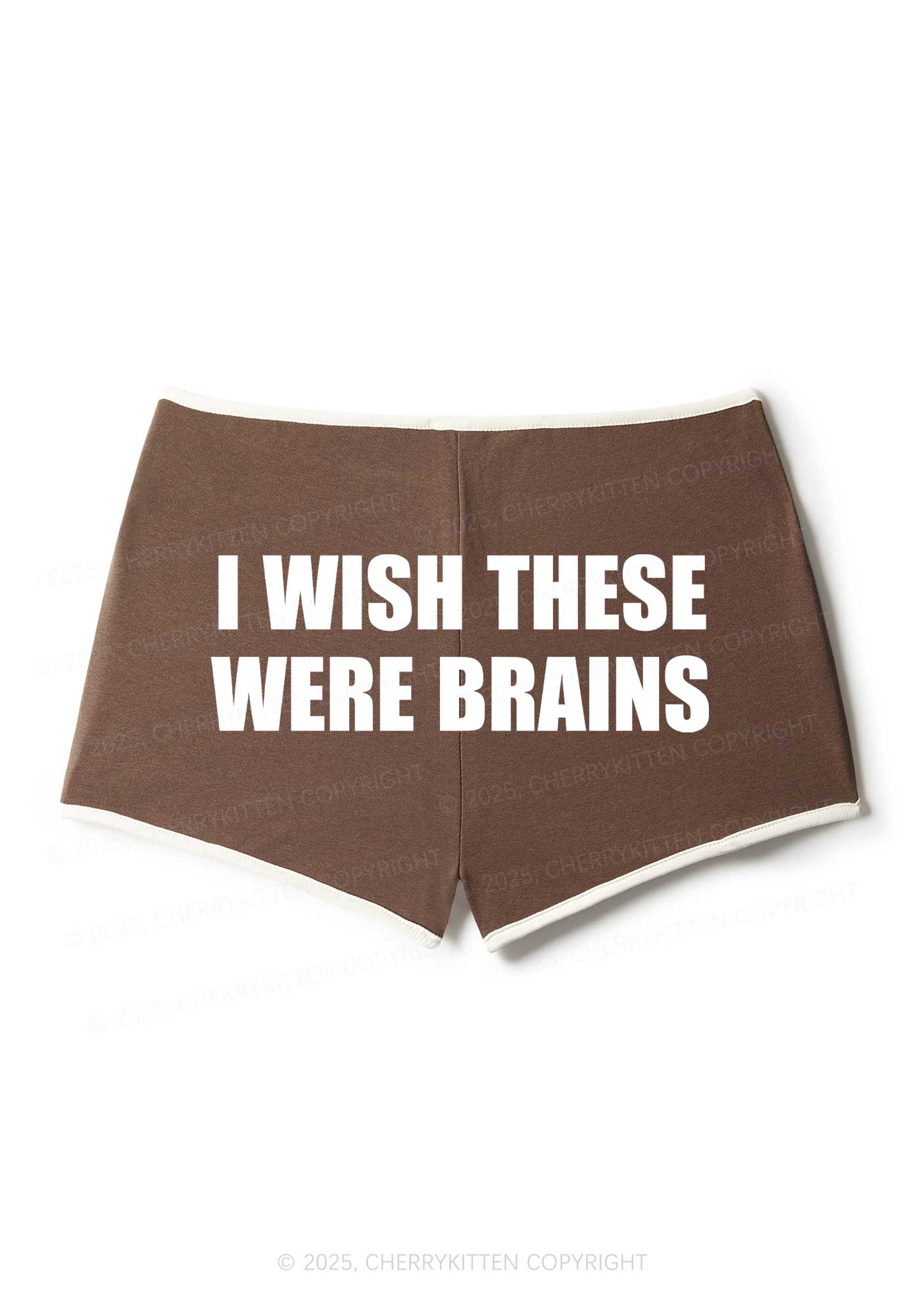 Wish These Were Brains Y2K Booty Shorts Cherrykitten