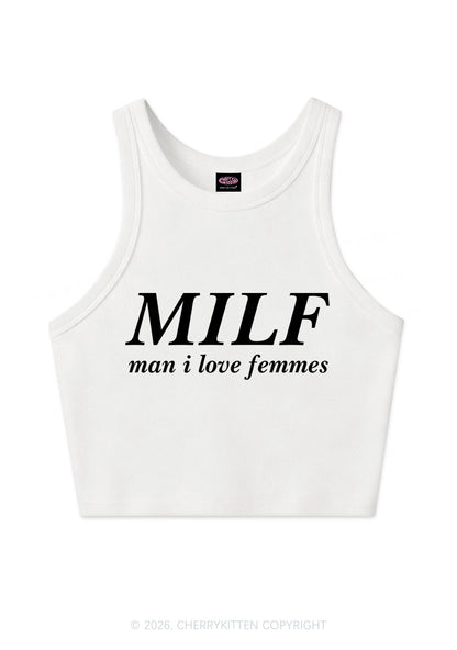 Man I Love Femme Y2K Crop Tank Top Cherrykitten