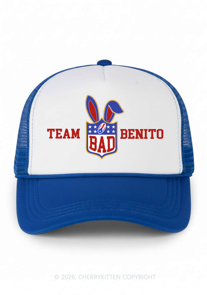 Pink Bad Bunny Y2K Colorblock Trucker Hat Cherrykitten