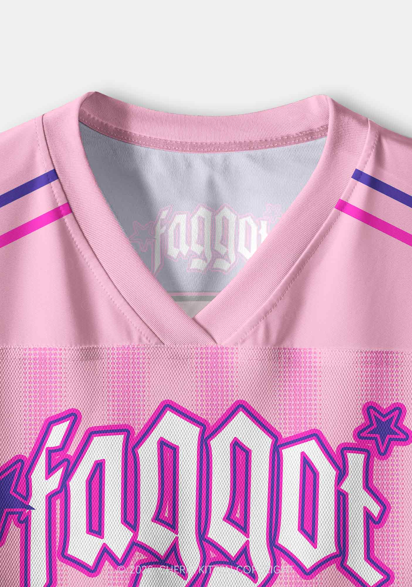 Faggot Purple Star Pride Y2K Crop Sport Jersey Shirts Cherrykitten