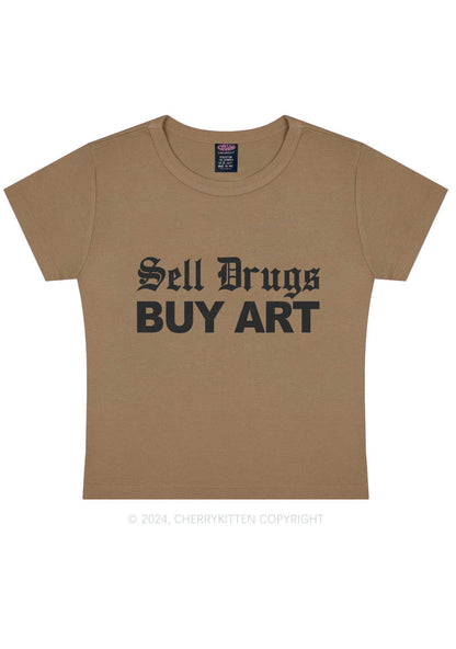 Buy Art Y2K Baby Tee Cherrykitten