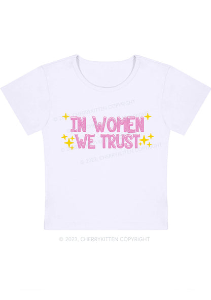 Curvy We Trust Women Baby Tee Cherrykitten