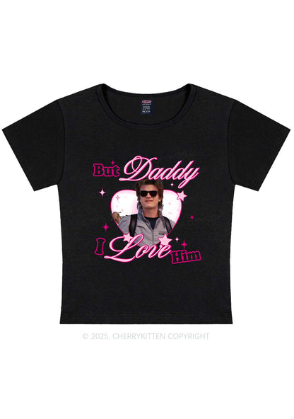 Daddy I Love Him Y2K Baby Tee Cherrykitten