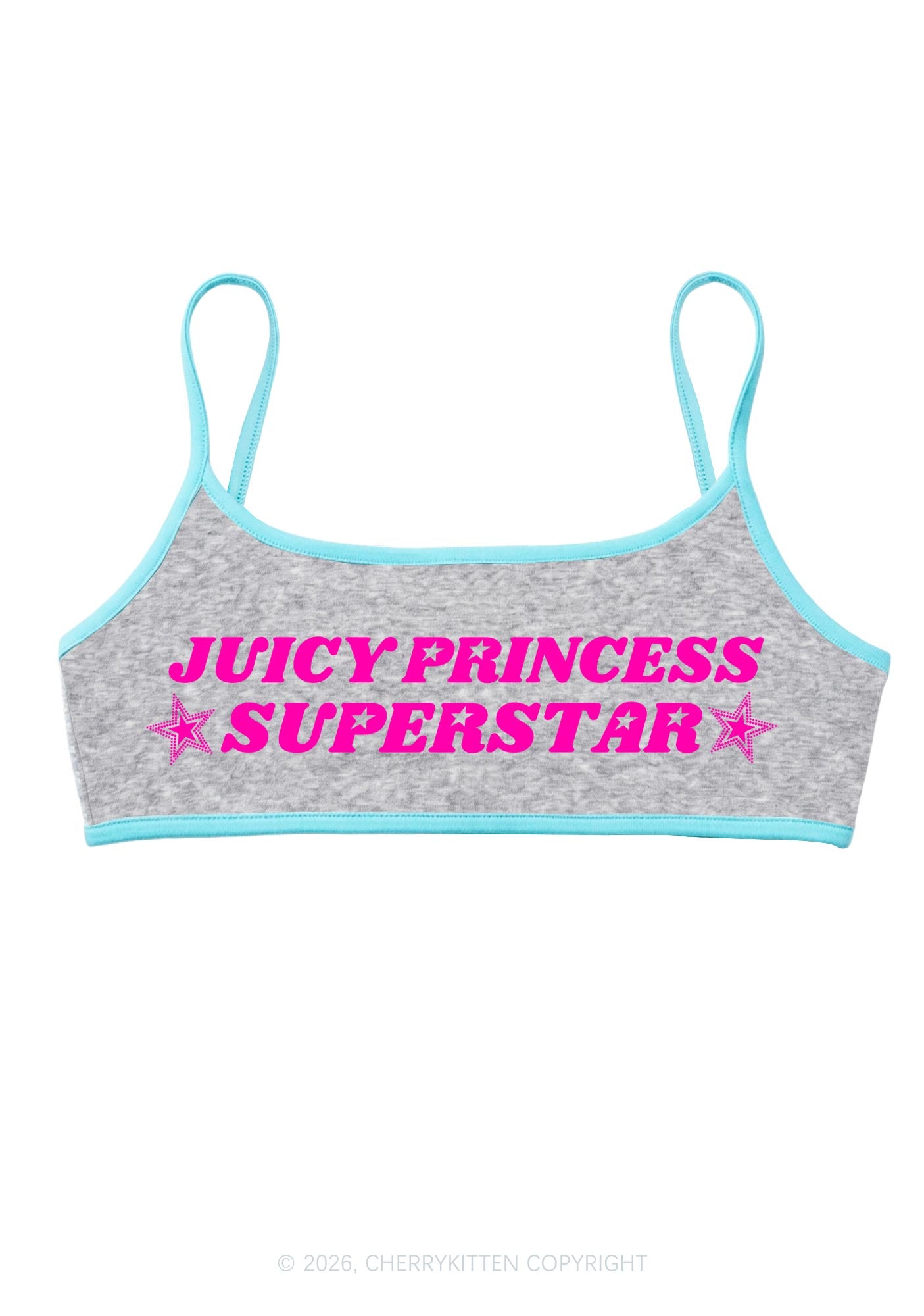 Juicy Princess Superstar Y2K Super Crop Cami Cherrykitten