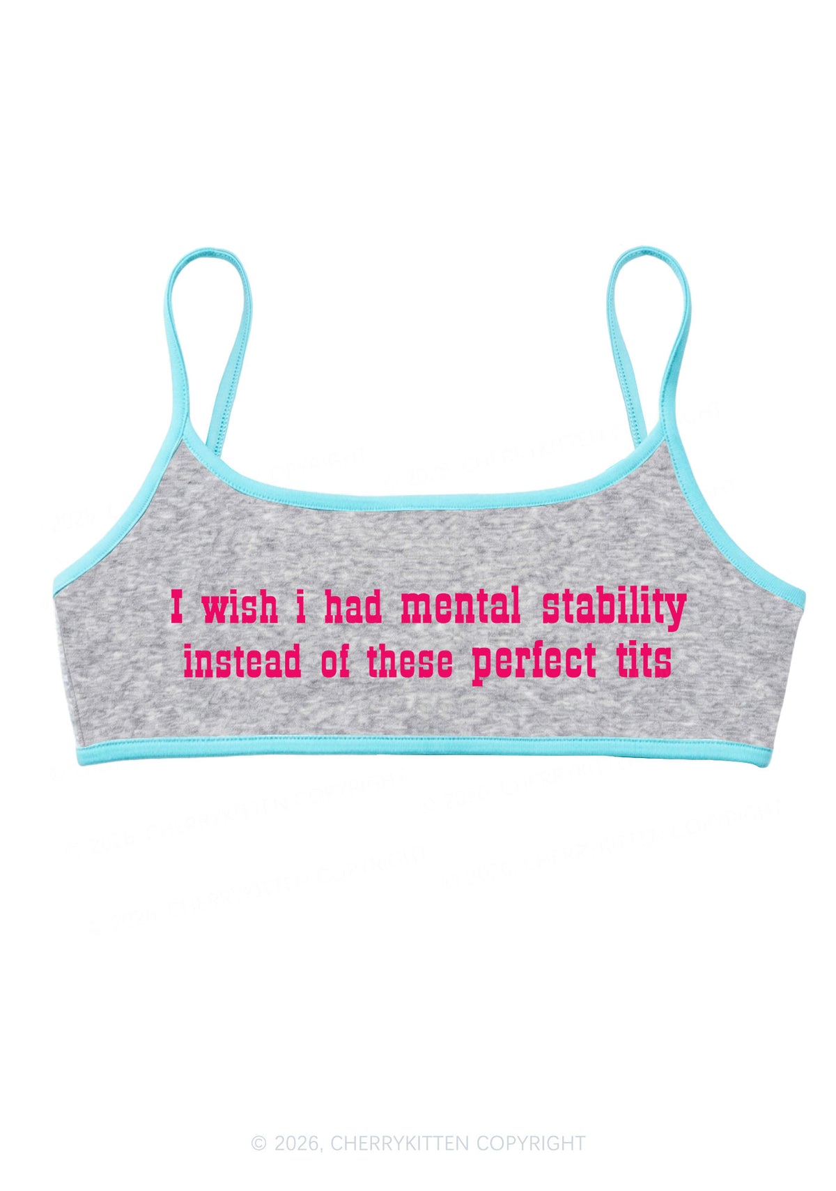 Mental Stability Instead Perfect Txts Y2K Super Crop Cami Cherrykitten