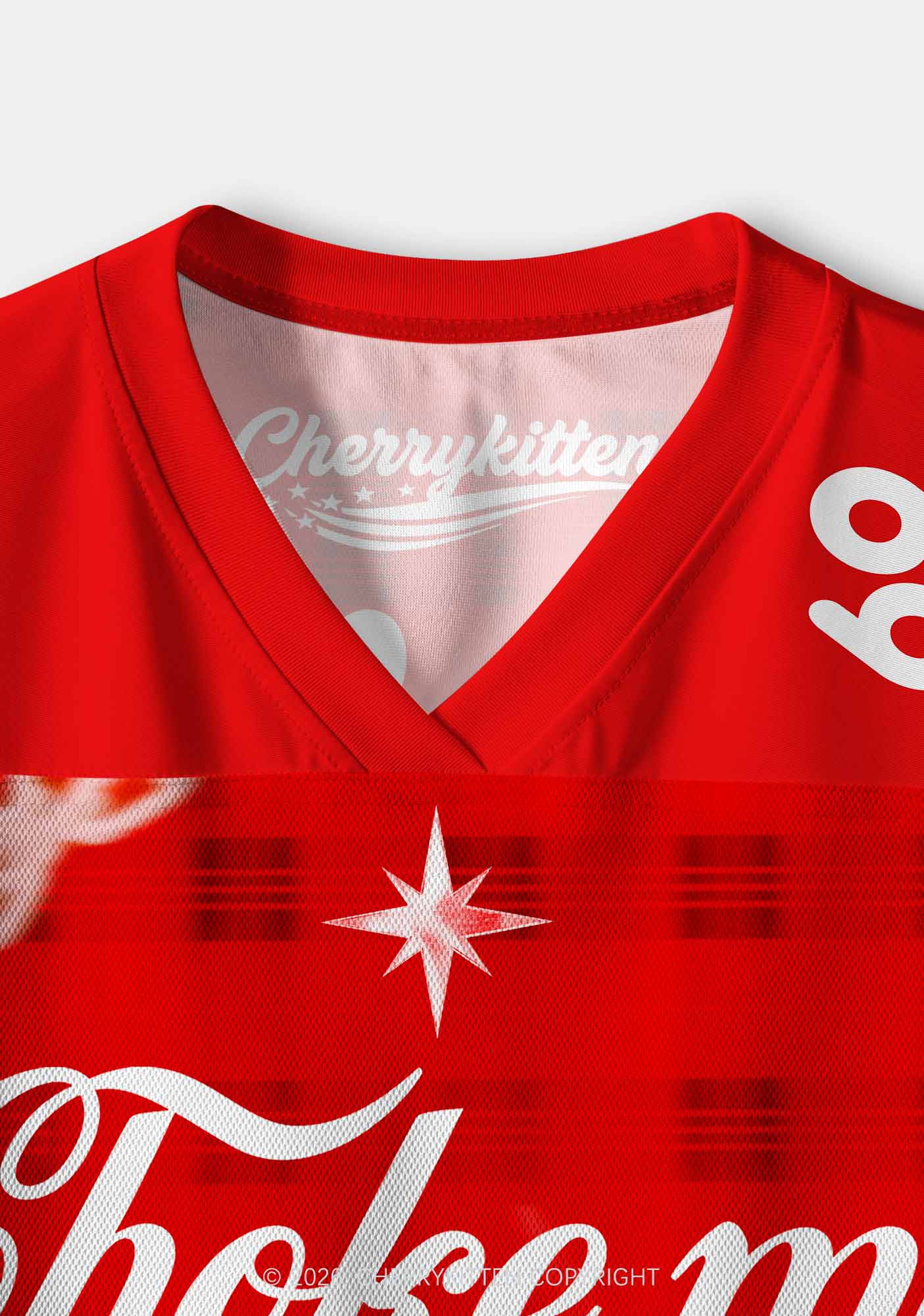 Choke Me Daddy Y2K Crop Sport Jersey Shirts Cherrykitten