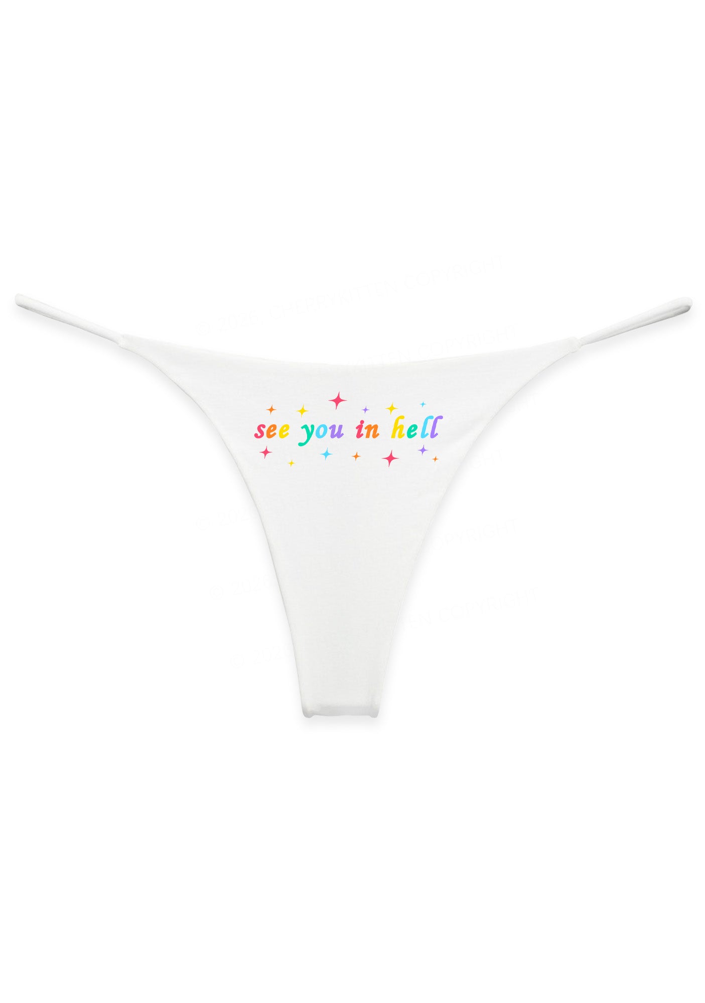 See You In Hell Pride Y2K Bikini String Thong Cherrykitten