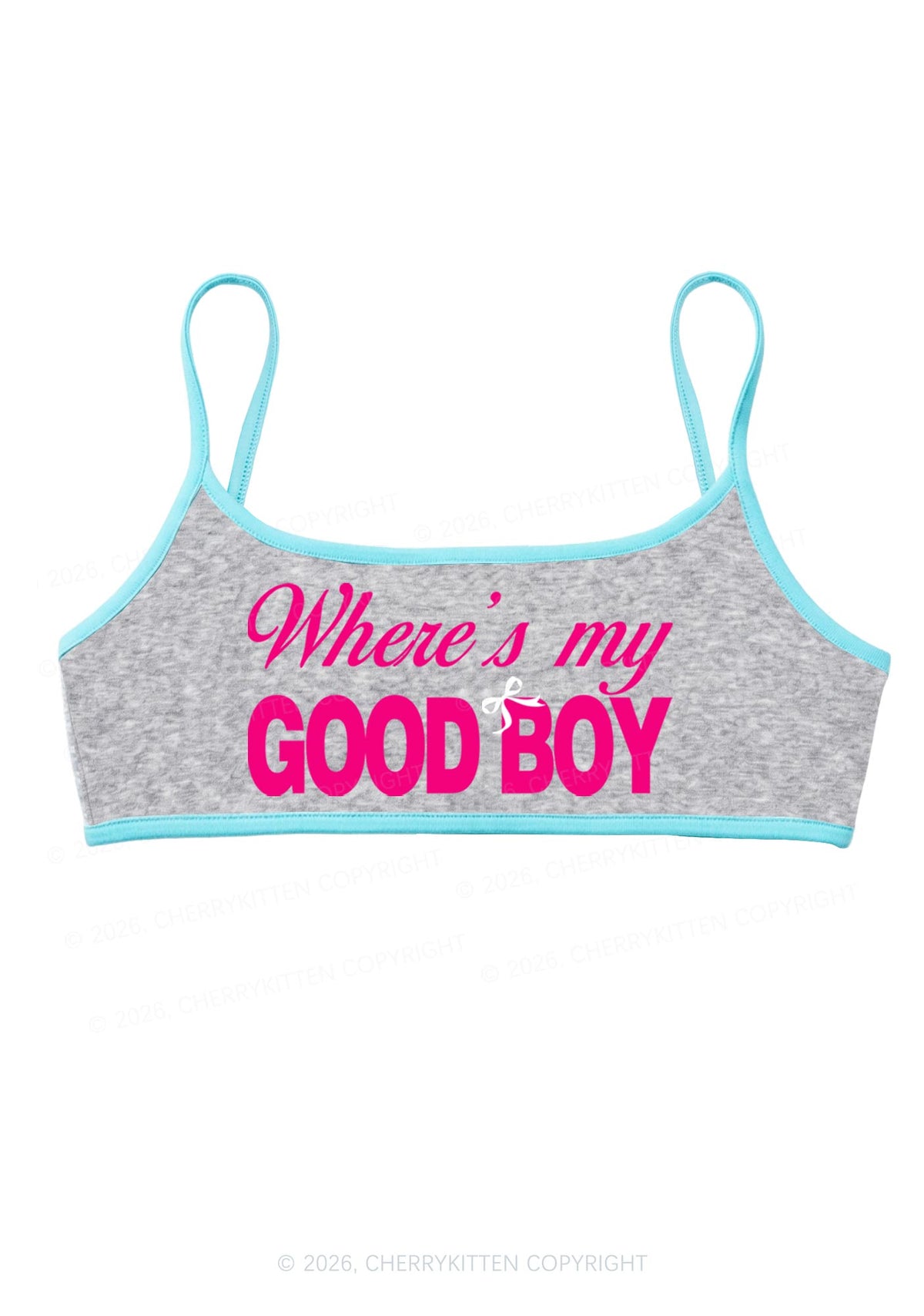 Wheres My Good Boy Y2K Super Crop Cami Cherrykitten