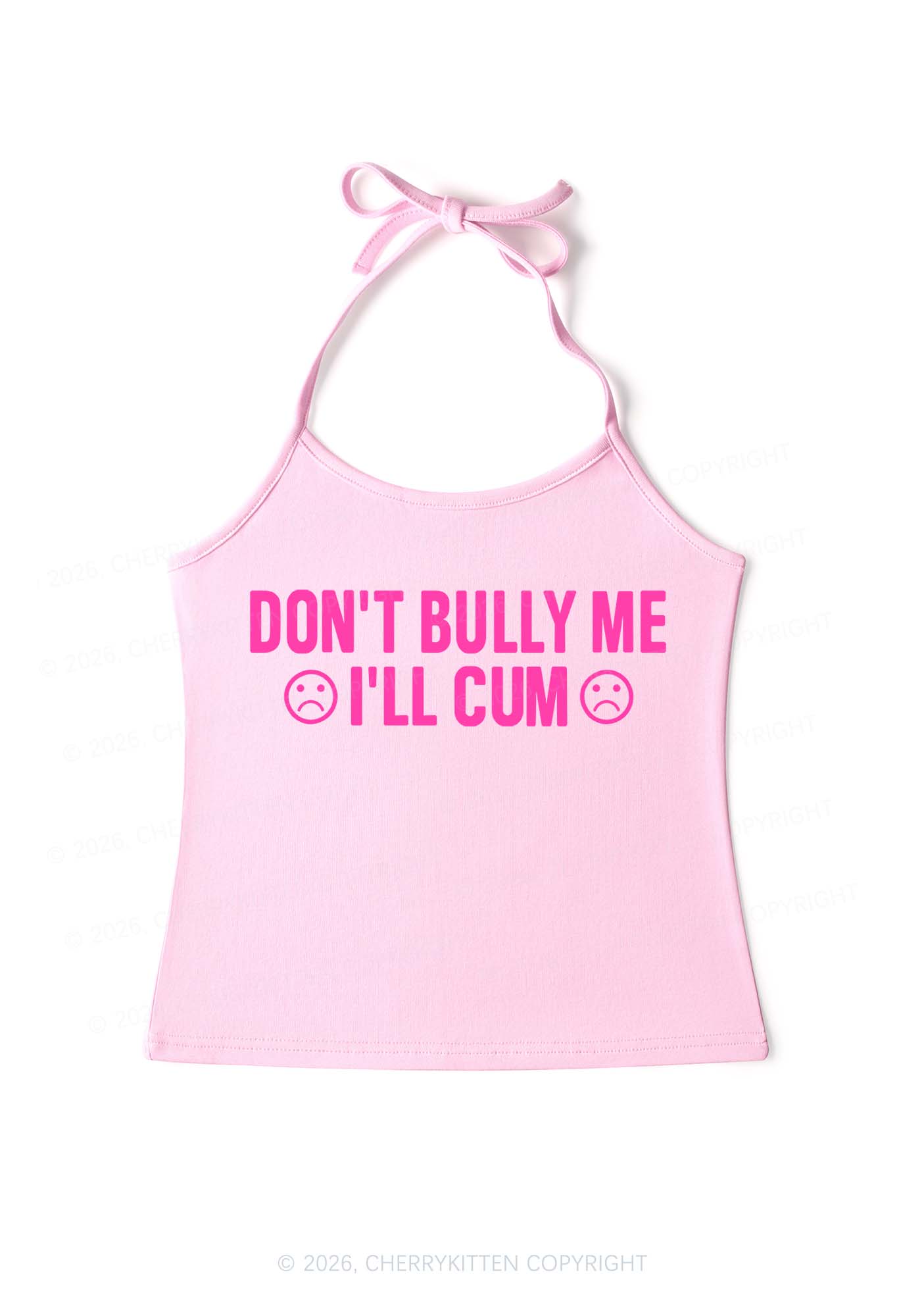 Dont Bully Me Y2K Halter Neck Cami Cherrykitten
