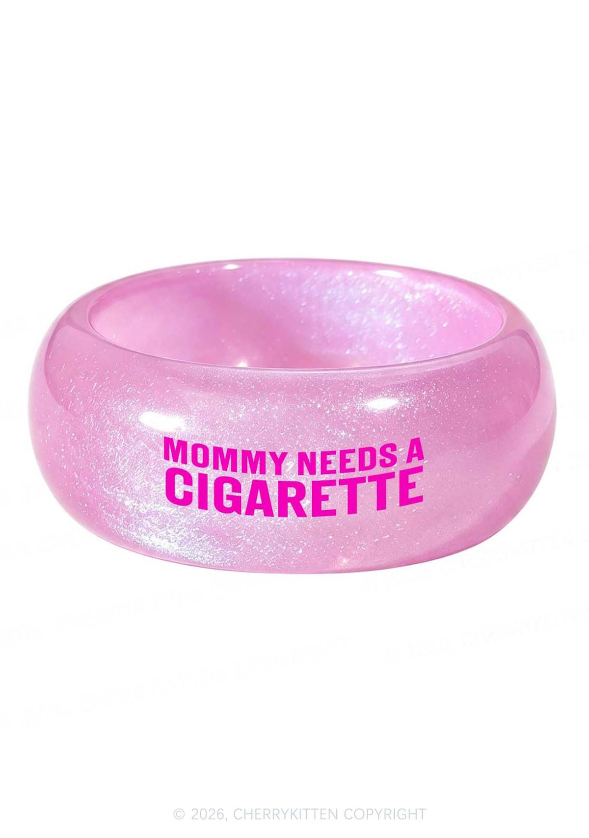 Mommy Needs A Cigarette Y2K Cuff Bangle Cherrykitten