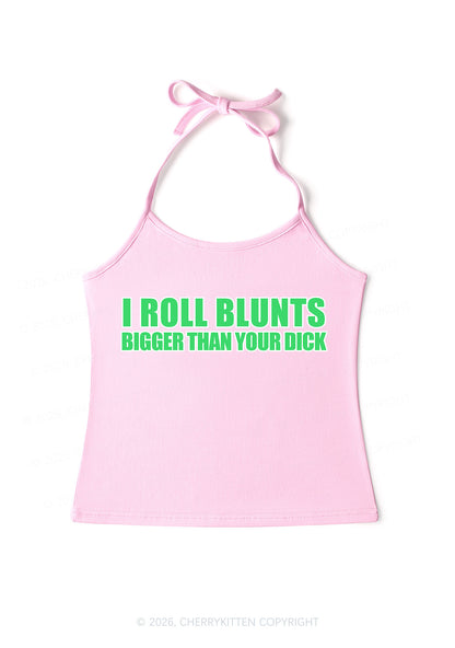 I Roll Blunts Y2K Halter Neck Cami Cherrykitten