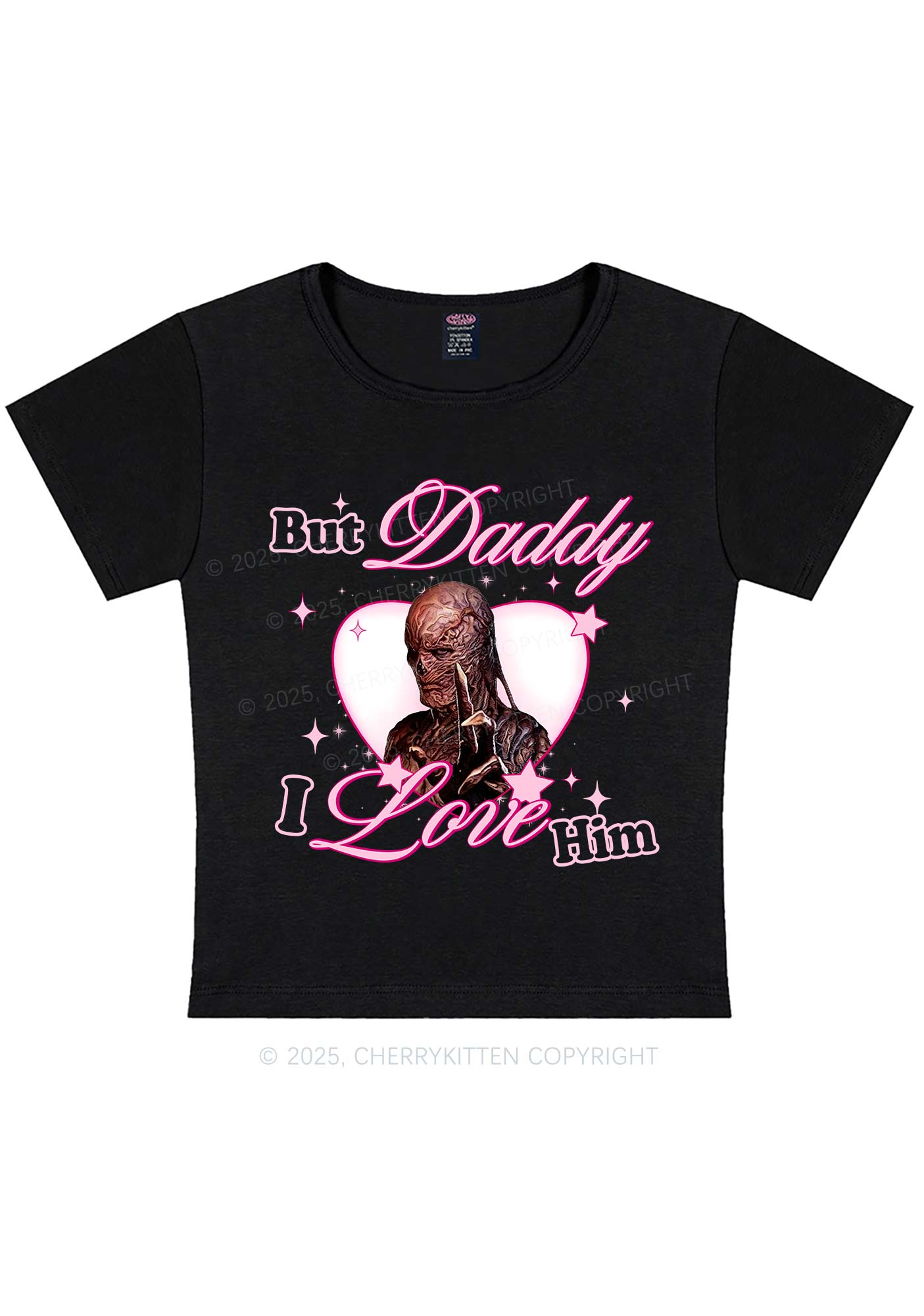Daddy I Love VN Y2K Baby Tee Cherrykitten