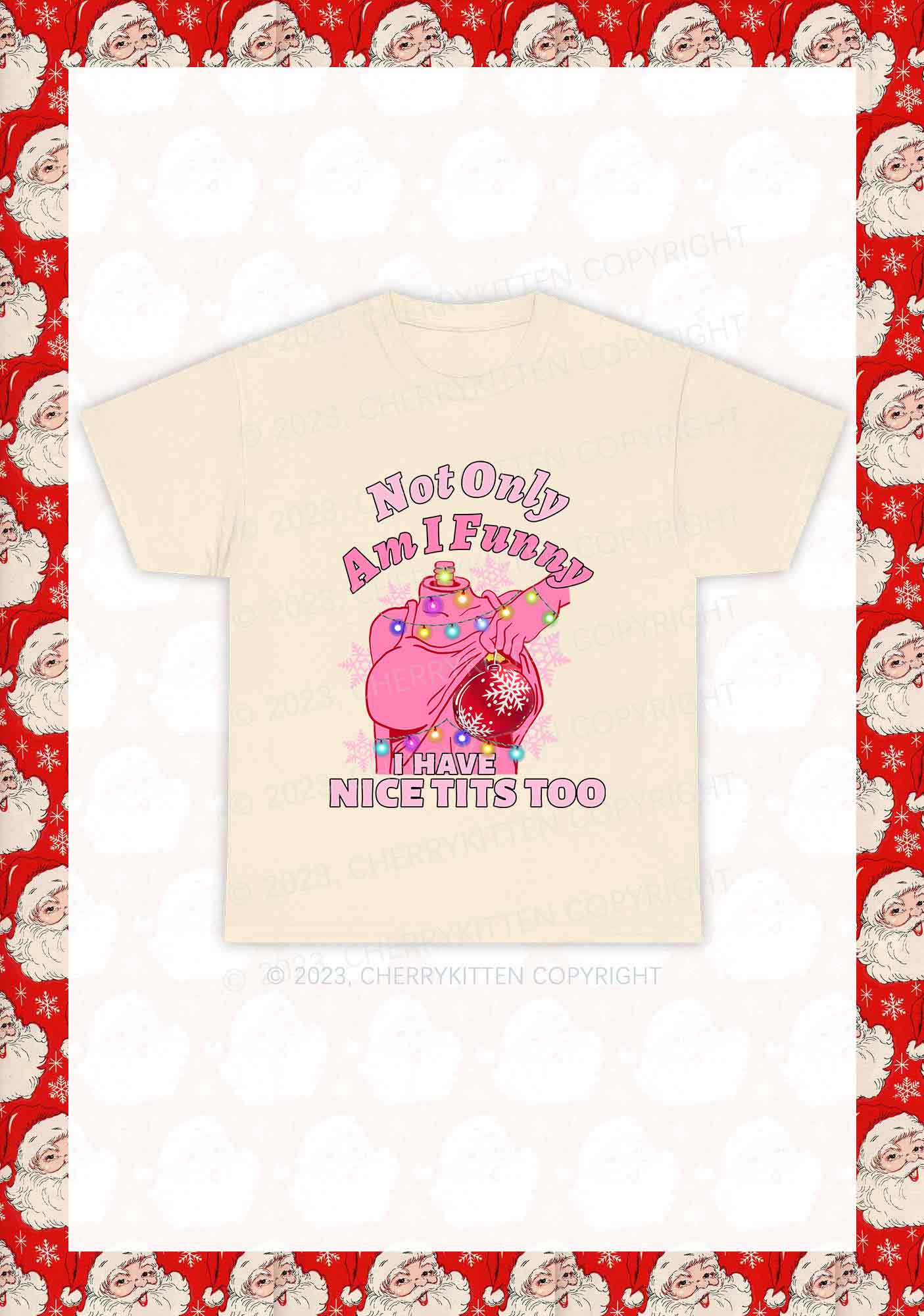 I Have Nice Dots Too Christmas Y2K Chunky Shirt Cherrykitten
