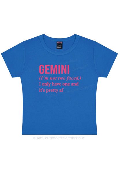 Pretty Gemini Y2K Baby Tee Cherrykitten