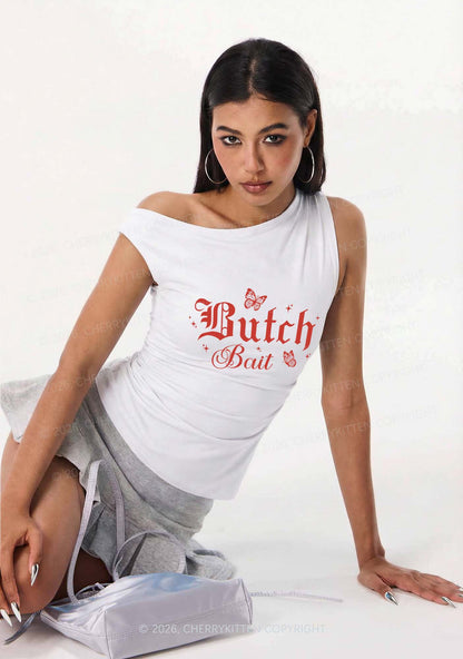 Butch Bait Y2K Off Shoulder Tank Top Cherrykitten
