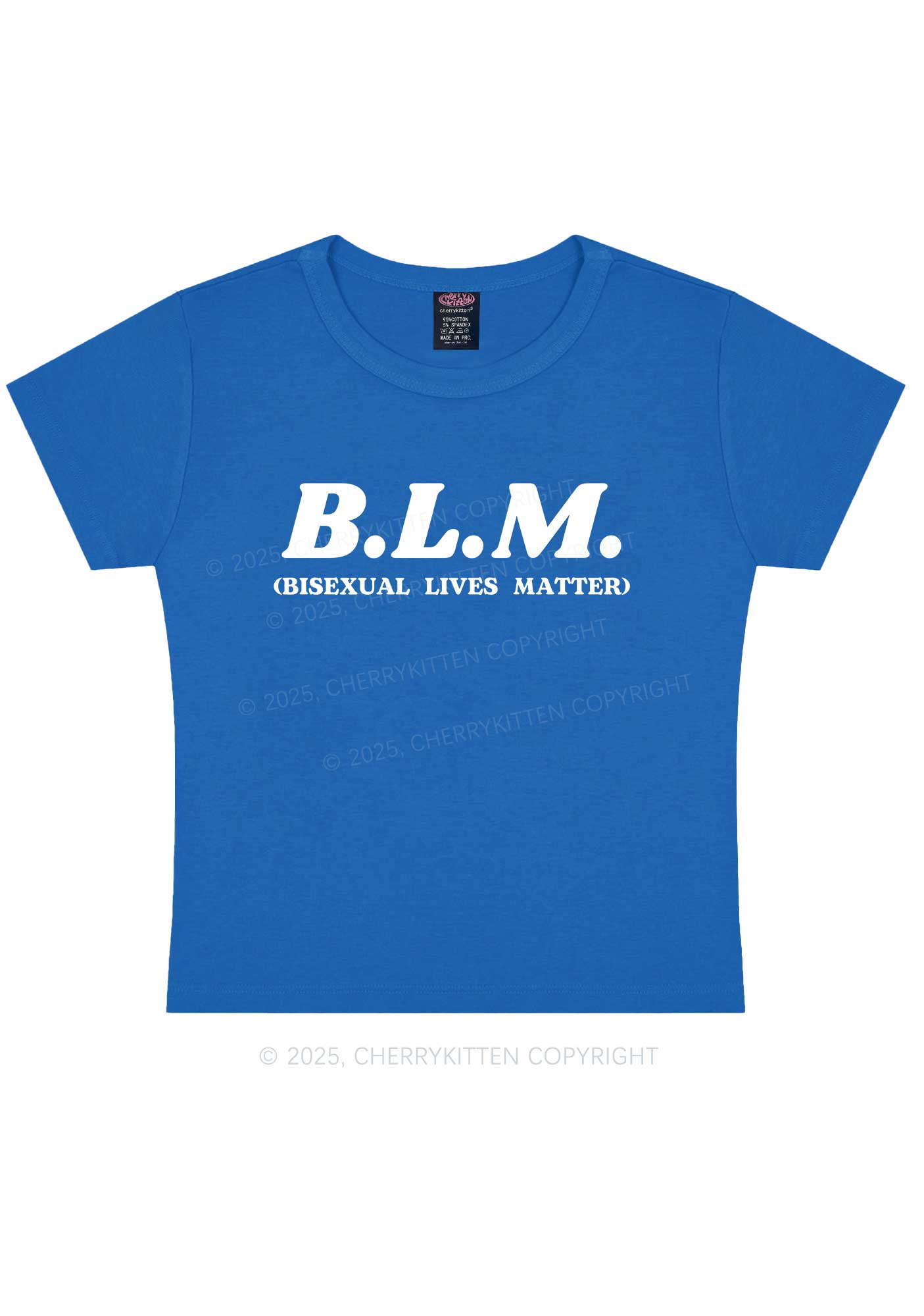 Bisexual Lives Matter Pride Y2K Baby Tee Cherrykitten