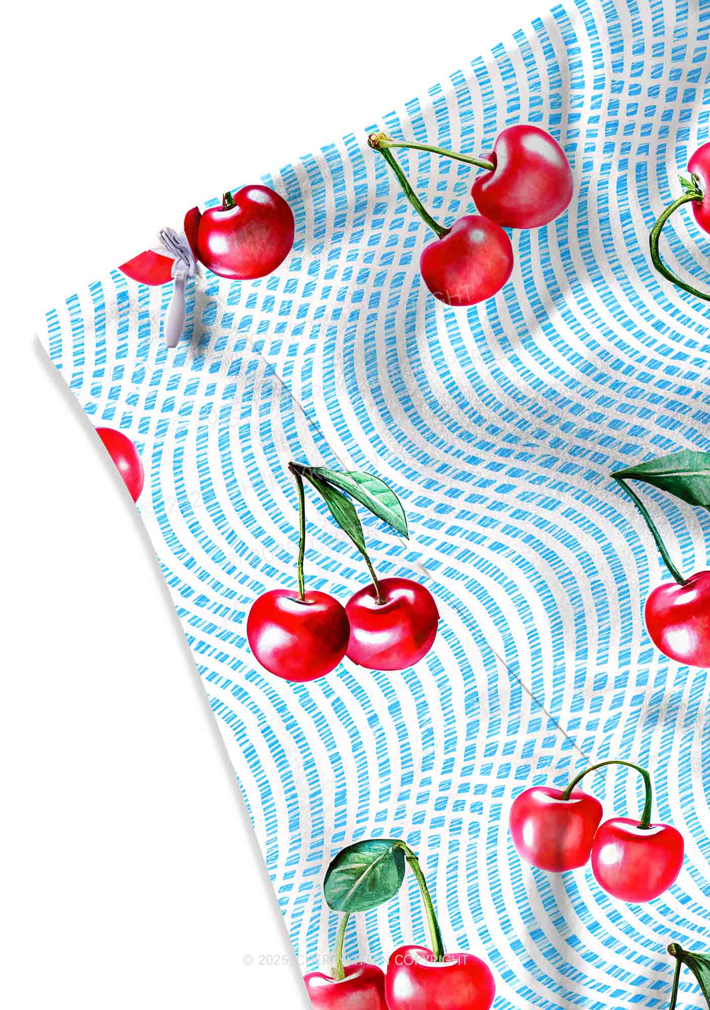 Blue Cherry Y2K Print Mini Skirt Cherrykitten