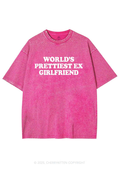 Worlds Prettiest Ex Girlfriend Y2K Shirts Washed Tee Cherrykitten