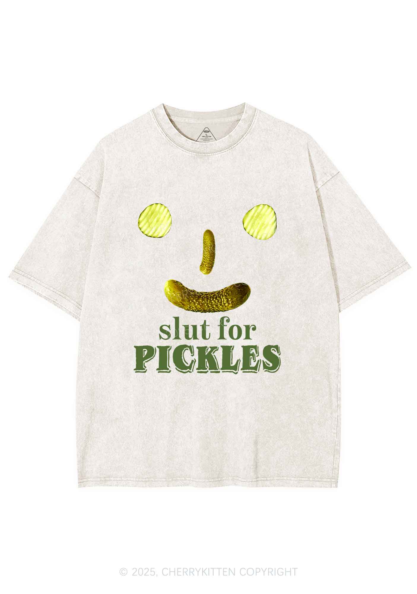 Slxt For Pickles Y2K Shirts Washed Tee Cherrykitten