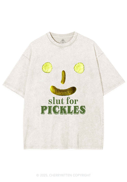 Slxt For Pickles Y2K Shirts Washed Tee Cherrykitten