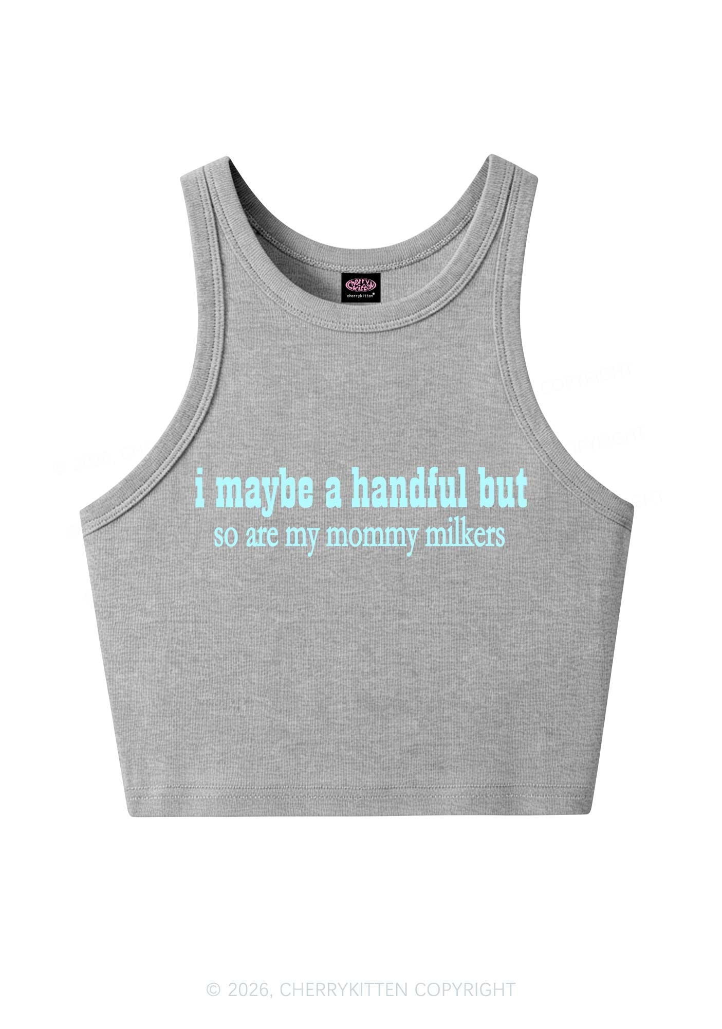 Handful Mommy Milkers Y2K Crop Tank Top Cherrykitten