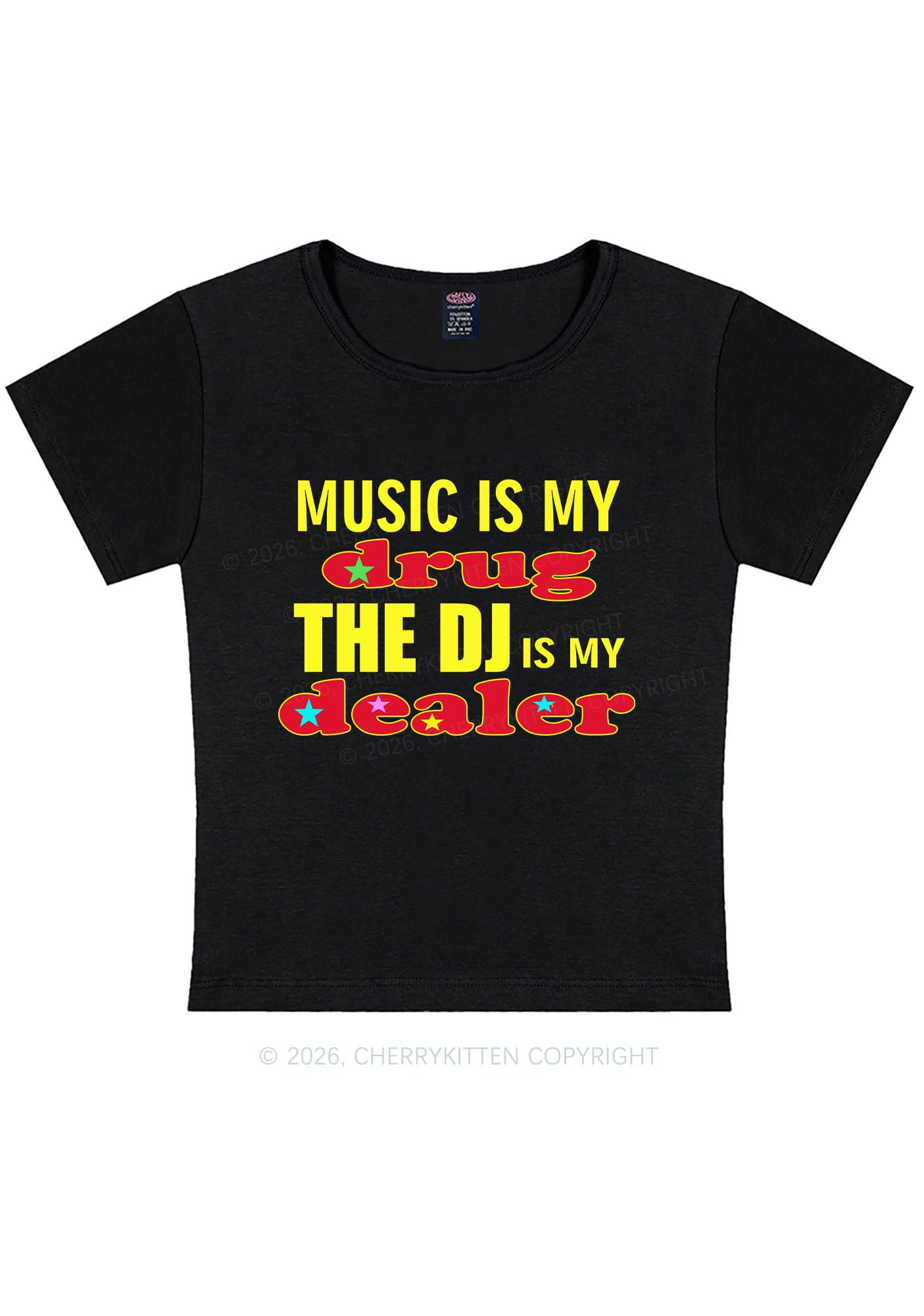 Music Is My Drxg Y2K Baby Tee Cherrykitten