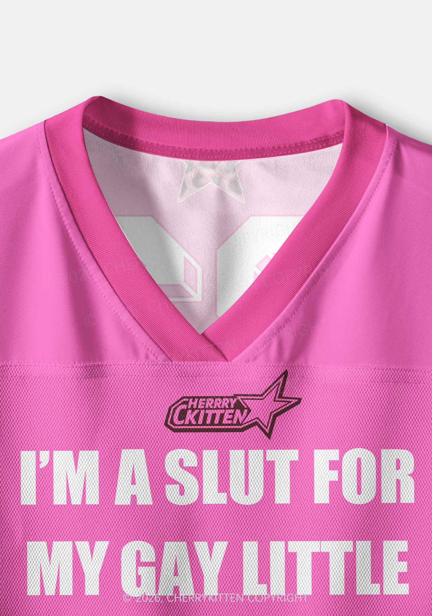 Slxt For My Gay BF Leopard Pride Y2K Crop Sport Jersey Shirts Cherrykitten
