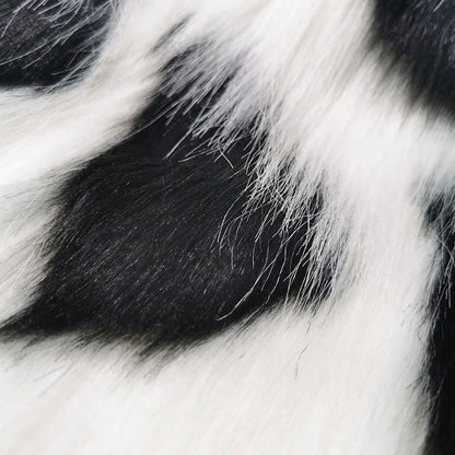 Y2K Speckle Faux MILK Fur Leg Warmers
