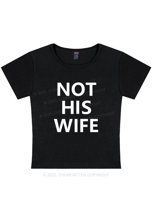 Not His Wife Y2K Baby Tee Cherrykitten
