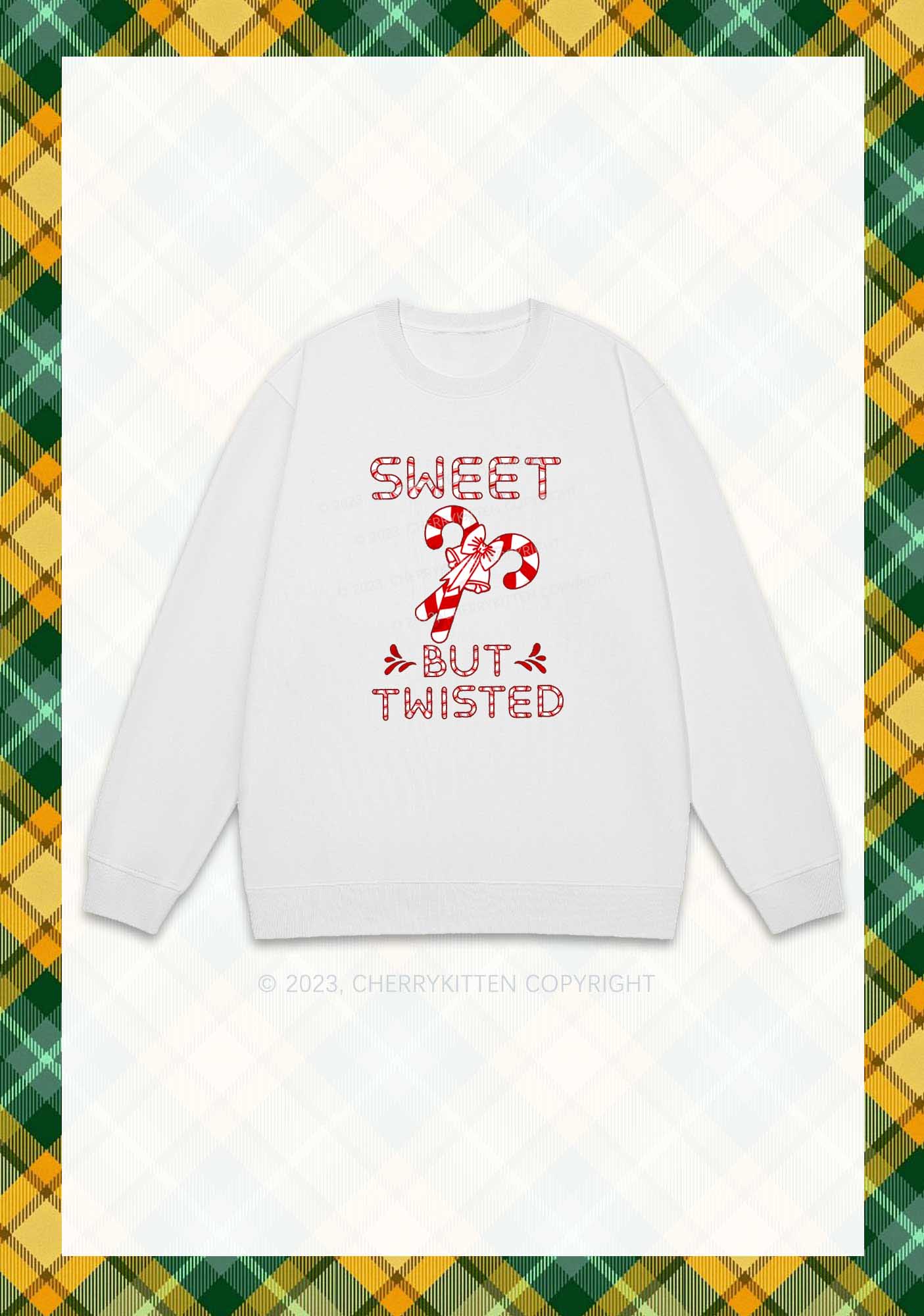 Sweet But Twisted Christmas Y2K Sweatshirt Cherrykitten