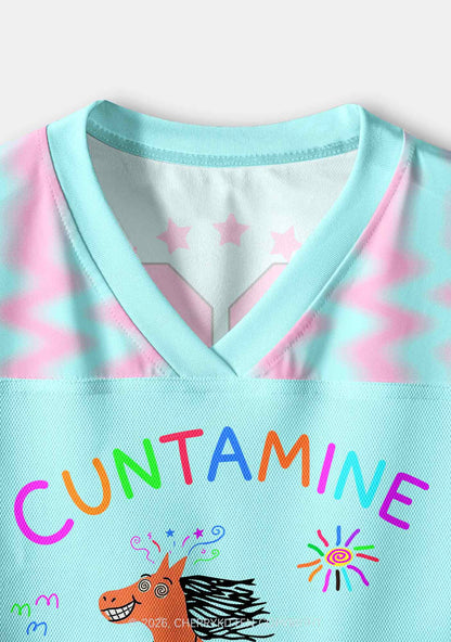Cxxtamine Pony Y2K Crop Sport Jersey Shirts Cherrykitten
