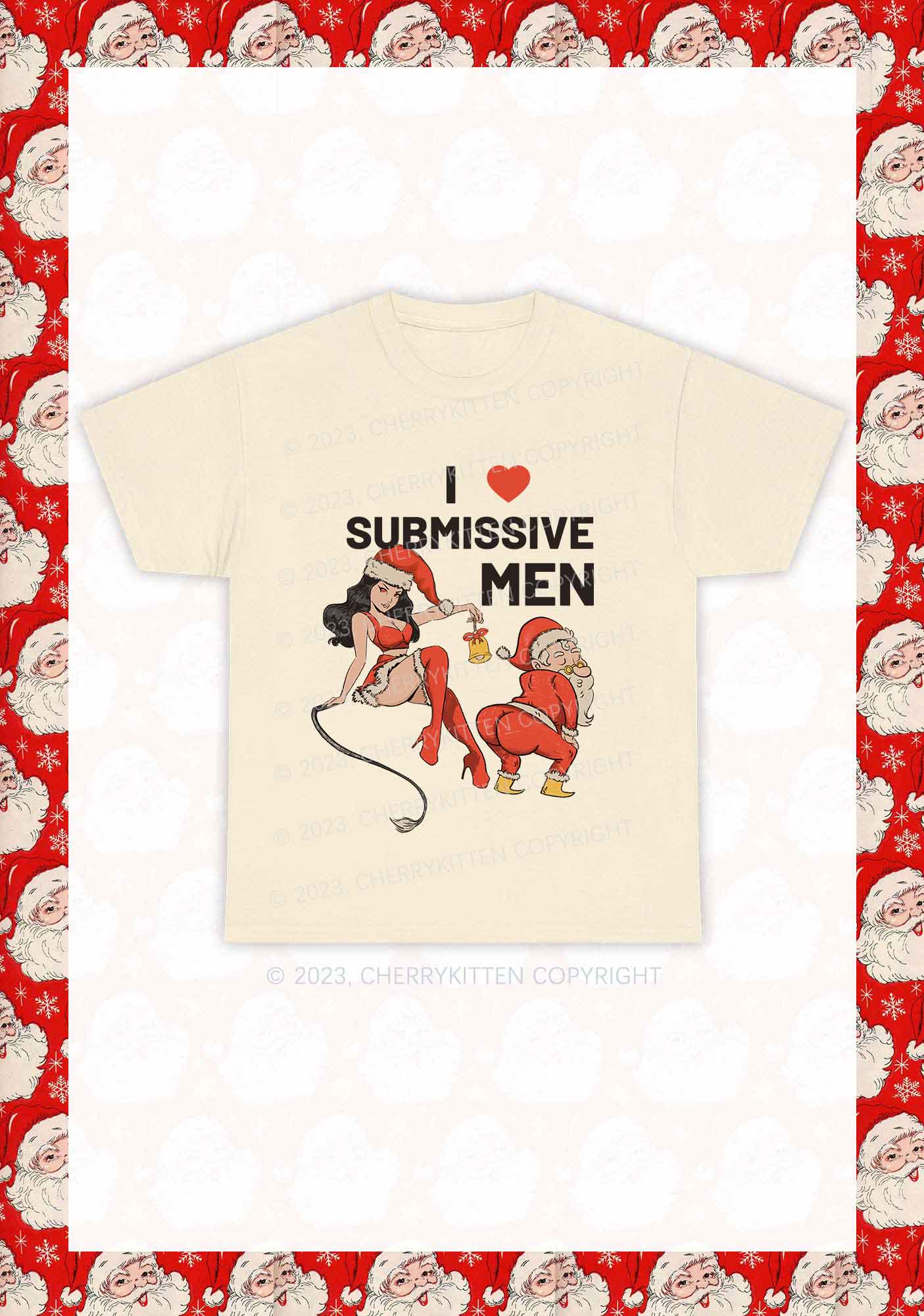 I Love S Men Christmas Y2K Chunky Shirt Cherrykitten