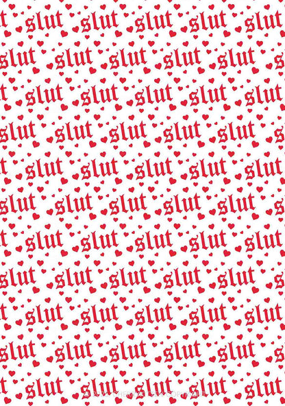 Slxt Red Heart Y2K Print Mini Layered Skirt Cherrykitten