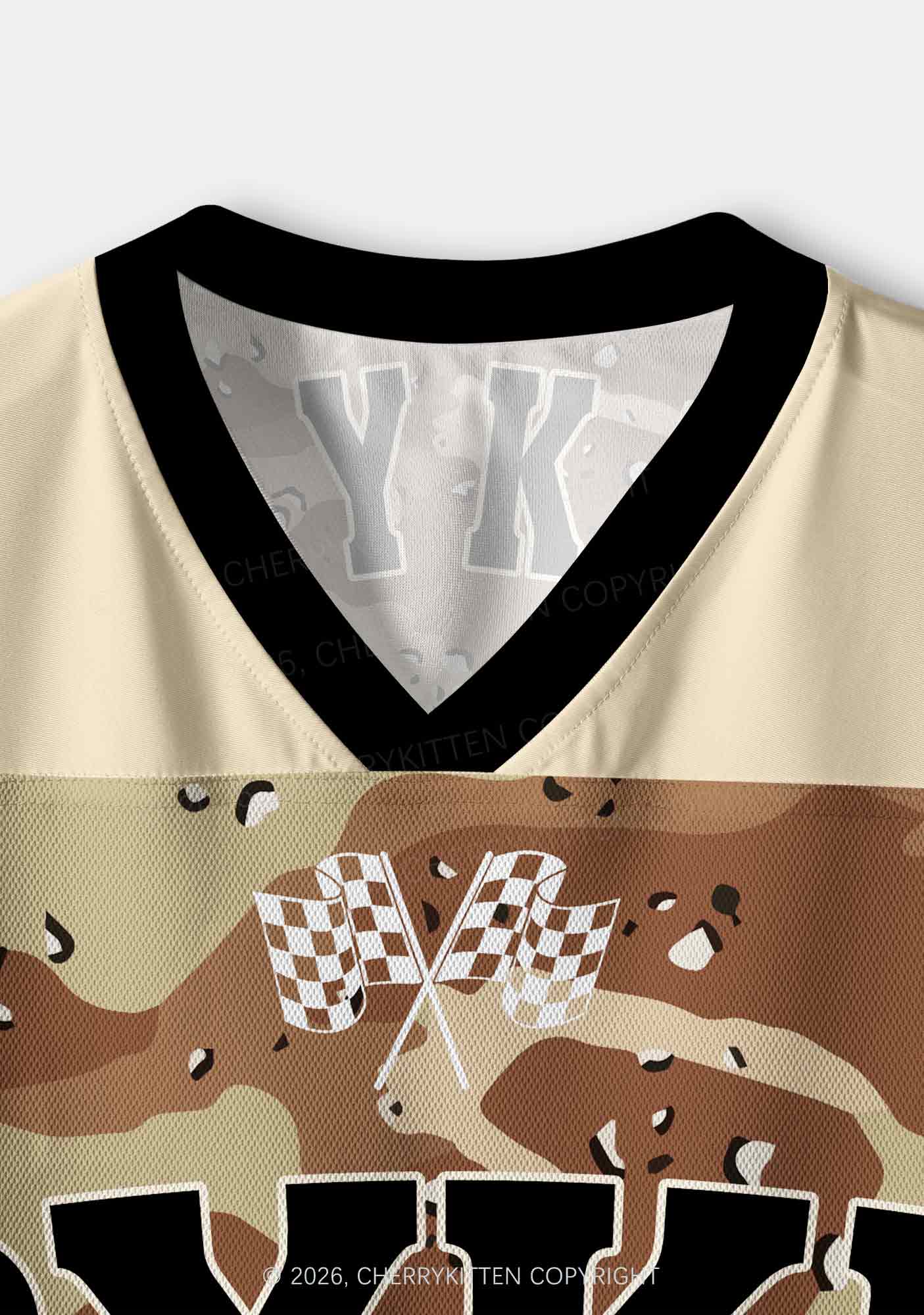 Dyke Camouflage Pride Y2K Crop Sport Jersey Shirts Cherrykitten
