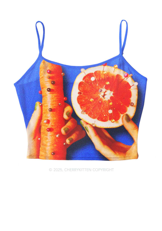 Carrots and Grapefruit Pride Y2K Mesh Cami Tank Cherrykitten