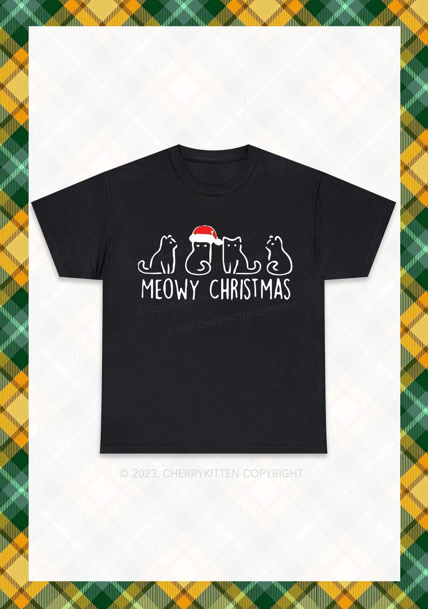 Meowy Christmas Chunky Shirt Cherrykitten