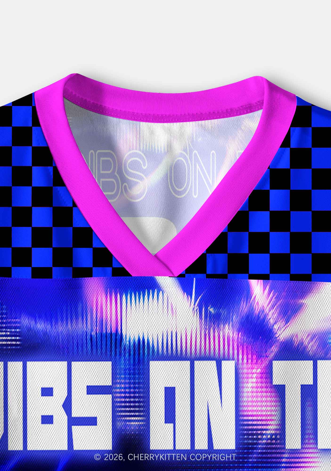 Blue Sound Wave Dibs On Drummer Y2K Crop Sport Jersey Shirts Cherrykitten