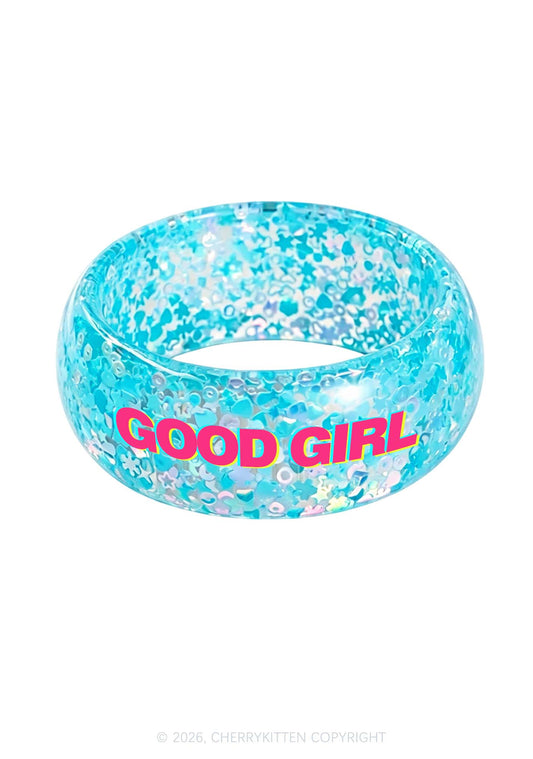 Good Girl Y2K Cuff Bangle Cherrykitten