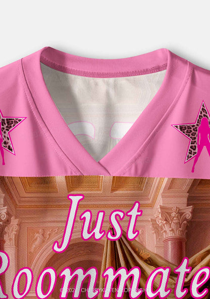 Just Roommates Pride Y2K Crop Sport Jersey Shirts Cherrykitten