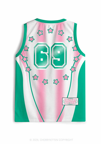 Put L In Lesbian Pride Y2K Sport Jersey Tank Cherrykitten