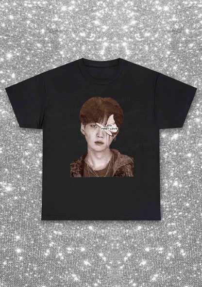 Bangtan First Love Kpop Y2K Chunky Shirt Cherrykitten